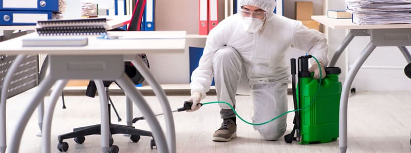 作業員の感染対策も万全