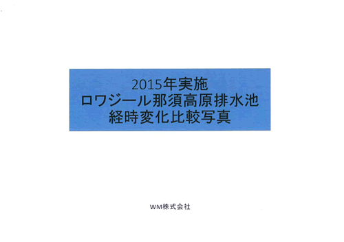 排水池経時変化比較写真